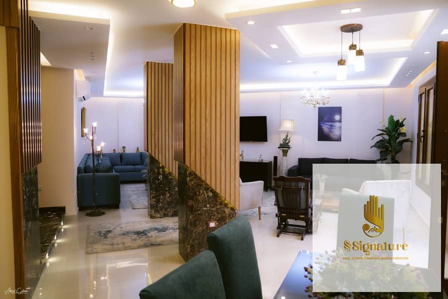 Furnished hotel-style basement apartment for rent, ultra-super-luxurious finishing, first occupancy, in North Shweifat, with a landscape view and a la - Widok 5