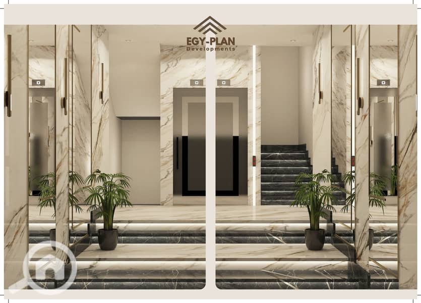 For lovers of spacious areas, own a 250 sqm apartment on the Dahshour connection in the main بيت الوطن in October, close to all services, in installments over 3 years without interest from the owning company. - Ansicht 4