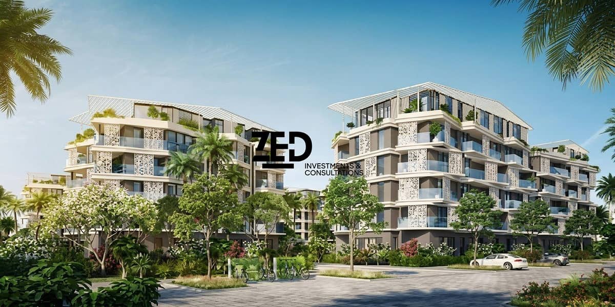 196 square meters apartment for sale in Badya Palm Hills below market price with a decent number ready for immediate delivery, old contract, special view. - Widok 2