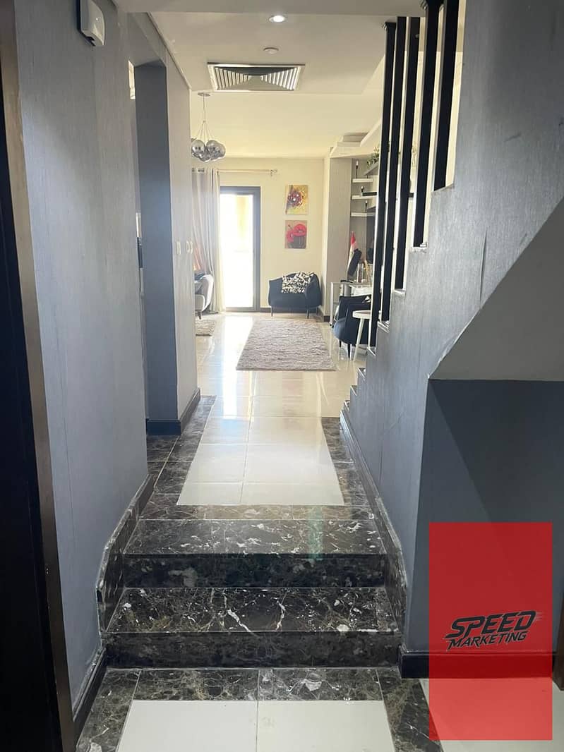Hotel-style duplex for monthly rent in a prime location in Porto New Cairo, Fifth Settlement, opposite Mivida Street and 90th Street. - Ansicht 3