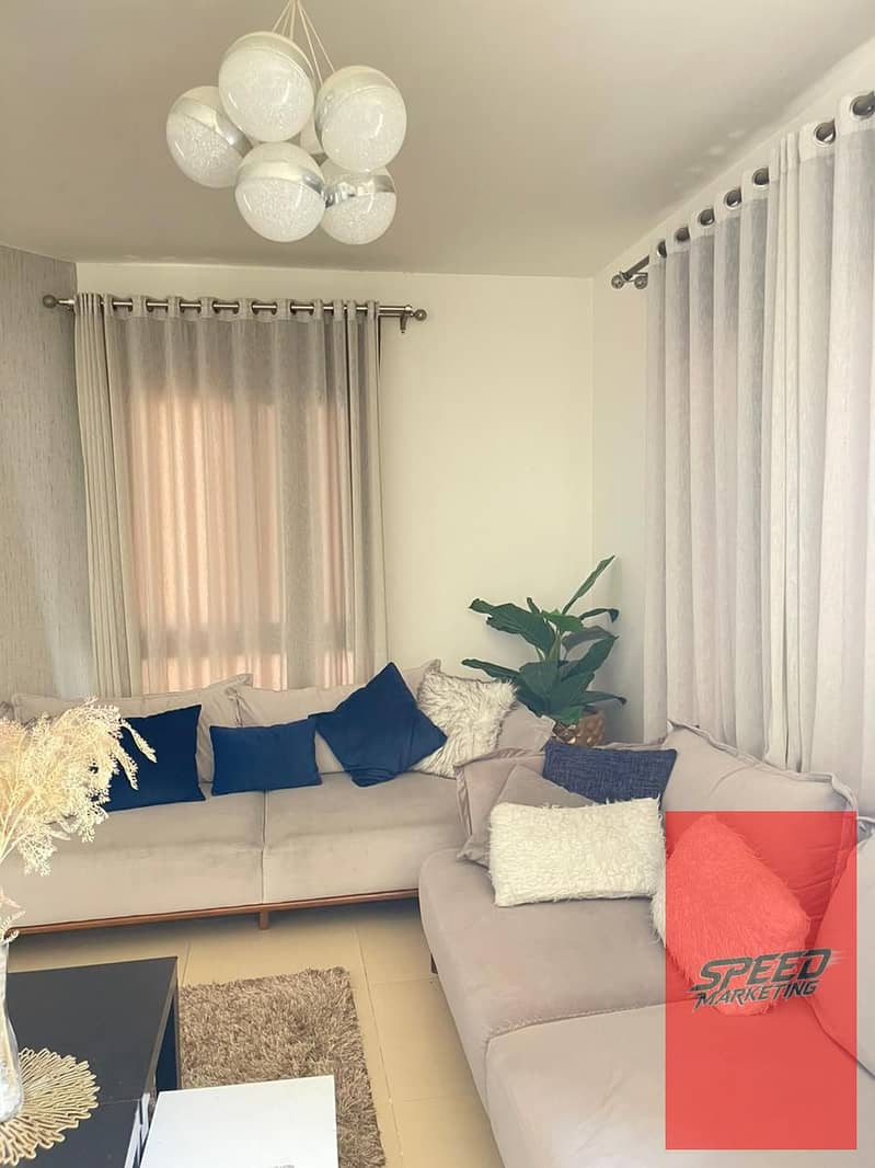 Hotel-style duplex for monthly rent in a prime location in Porto New Cairo, Fifth Settlement, opposite Mivida Street and 90th Street. - Ansicht 5