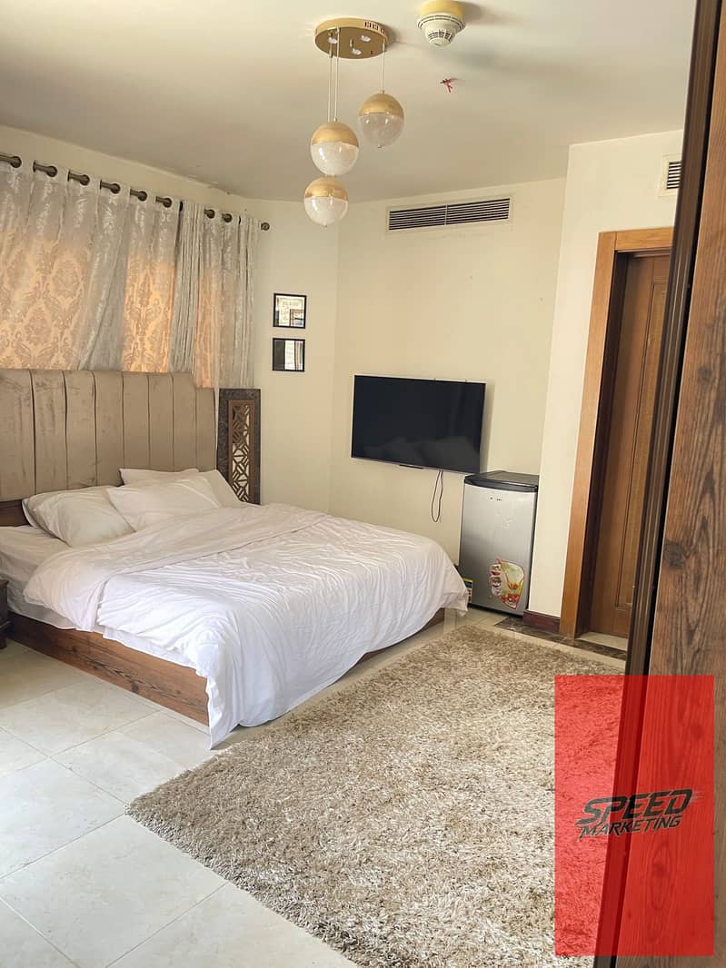 Hotel-style duplex for monthly rent in a prime location in Porto New Cairo, Fifth Settlement, opposite Mivida Street and 90th Street. - Ansicht 6