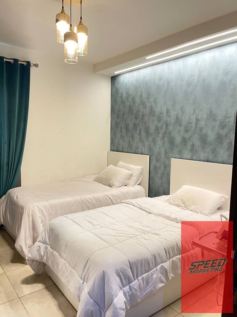 Hotel-style duplex for monthly rent in a prime location in Porto New Cairo, Fifth Settlement, opposite Mivida Street and 90th Street. - Mehr