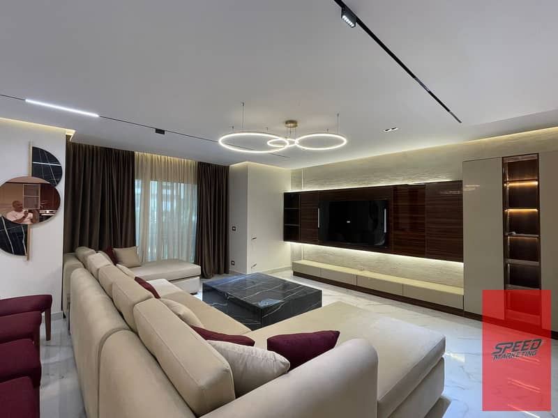 Hotel apartment for rent in the best residential compound, Taj City, in the best location, close to all services and 3 minutes away from 90th Street, - Widok 4