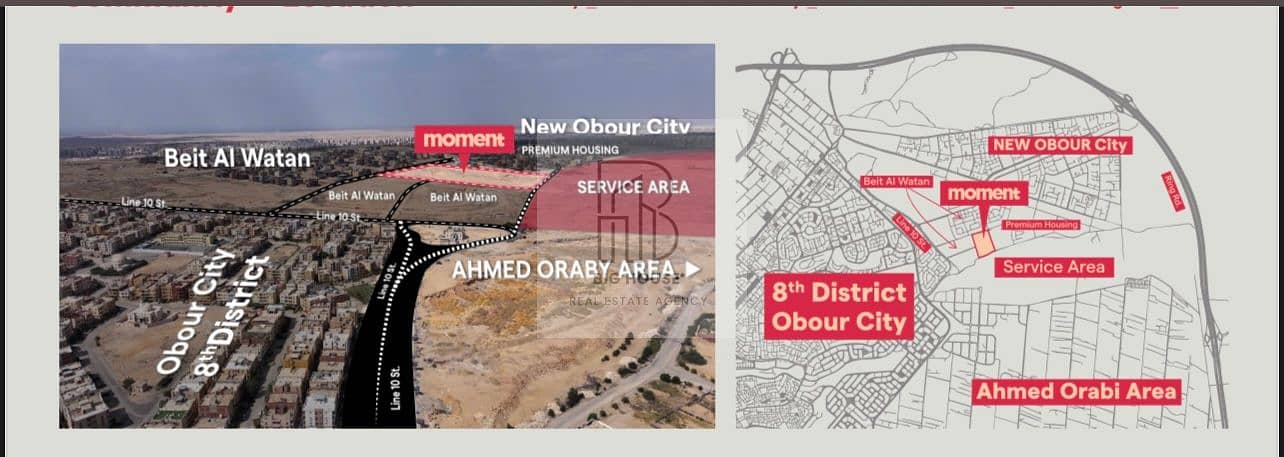 Own Your Apartment with a Very Low Down Payment + 10% Limited-Time Discount! Own your apartment with one of the leading real estate developers in Obour City, with a proven track record of 8 projects in Obour, including 4 successfully completed and deliver - Aanzicht 3