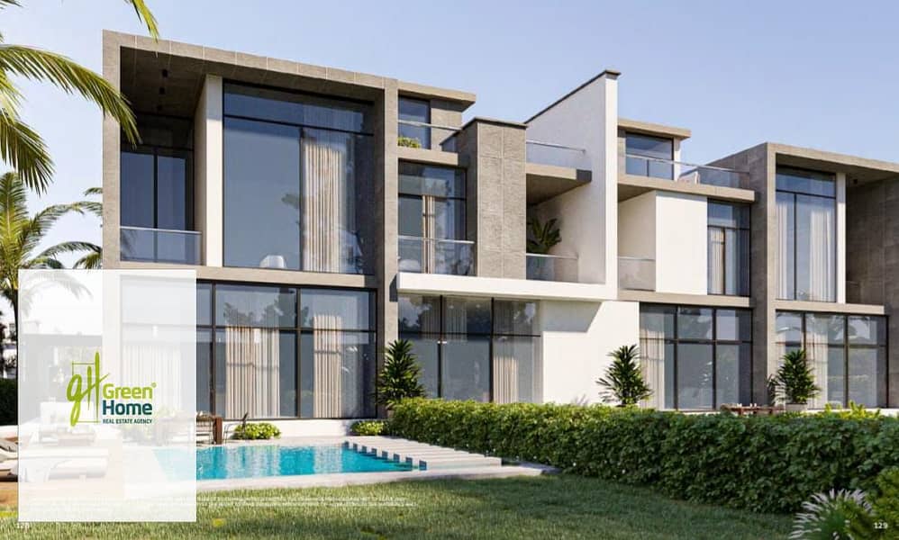 Very Prime Location Twin House for Sale in Saada New Cairo Greenery & Lagoon View - Widok 2