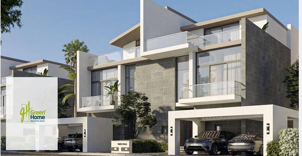 Very Prime Location Twin House for Sale in Saada New Cairo Greenery & Lagoon View - Więcej