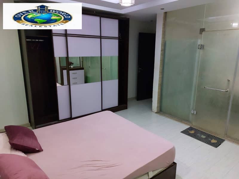 Dar Alna Zahra Compound, Maadi, furnished apartment for rent. It consists of two bedrooms, a reception area, a bathroom, and a fully equipped kitchen with air conditioning, Wi-Fi, and natural gas. - Widok 3