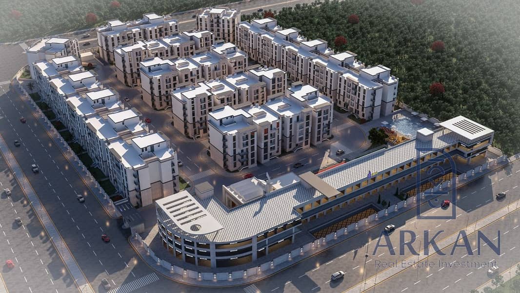 Apartments for sale. 157 meters in Compound Address Home 1 next to Compound Sun Capital in October Gardens for only an advance of 722 thousand and a monthly installment of 30 thousand with installments for 8 years without down payments. - Widok 5