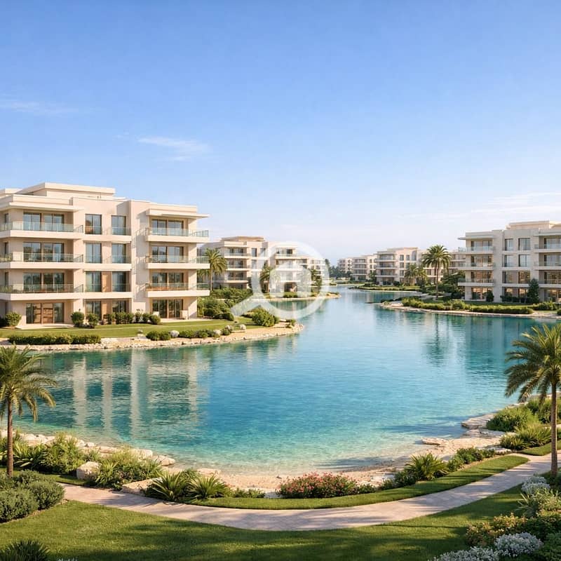 Invest wisely in the heart of Zayed: 3-bedroom apartment with all utilities and a lagoon view | Nozha - Sheikh Zayed - October - Ashgar District - Roc - Widok 4