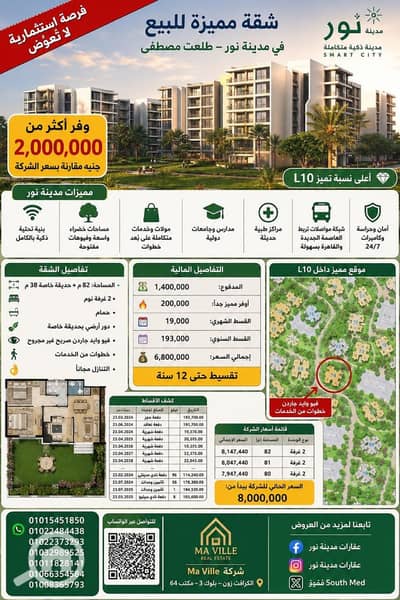 شقة 2 غرفة نوم للبيع في العاصمة الإدارية الجديدة، القاهرة - 340438. jpg