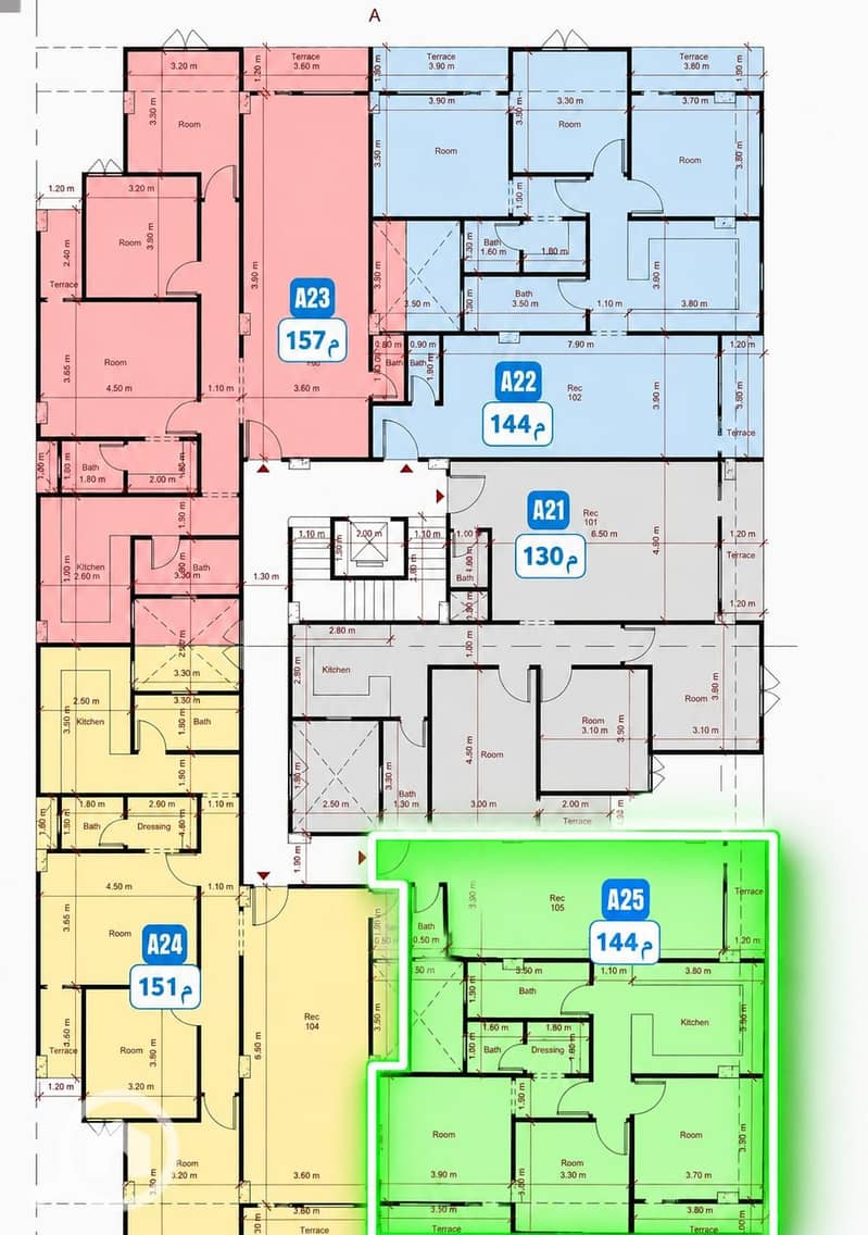 An apartment in the Central District, directly facing Lamar Hotel and the stadium. – pohled 3