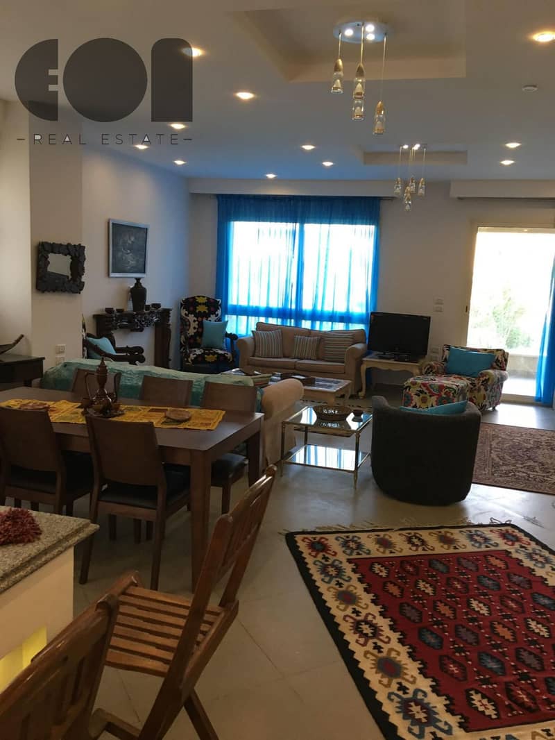Luxury furnished apartment for rent in the Park View compound belonging to Hassan Allam, situated in a prime location next to Al Rehab. - Ansicht 2