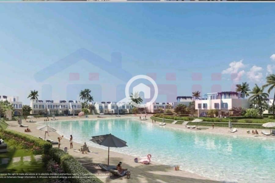 Townhouse Villa for Sale (Building Area 275 sq m + 75 sq m Roof) Ras El Hekma (Directly on the Lagoon) - Ansicht 4