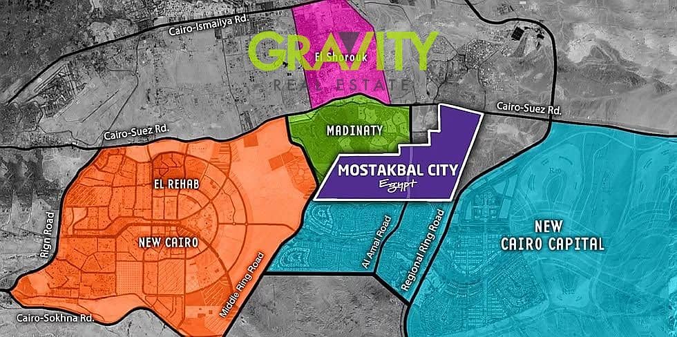 Closest to occupancy and largest area in Hassan Allam - Mostakbal City - Apartment for sale - Haptown - Mehr