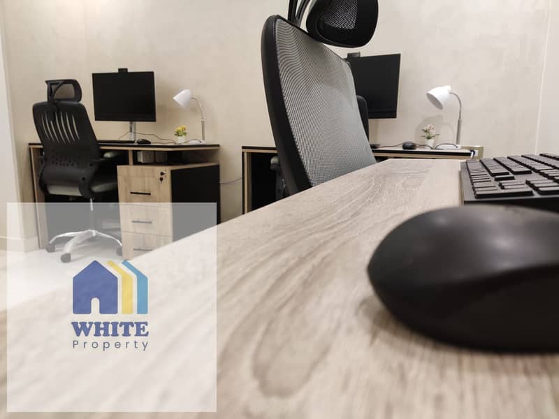 Furnished office for rent ultra super lux in Batal Ahmed Abdel Aziz Al-Mohandeseen - Meer