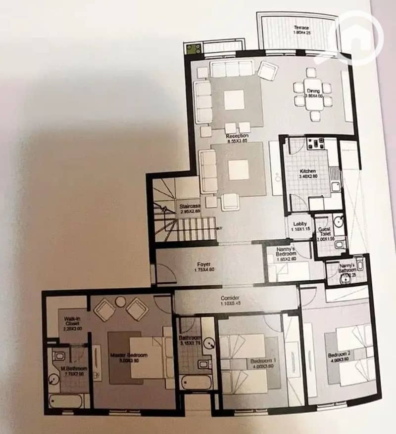 Luxury Penthouse 300m² with 100m² Roof for Sale in Sodic Eastown - Widok 6