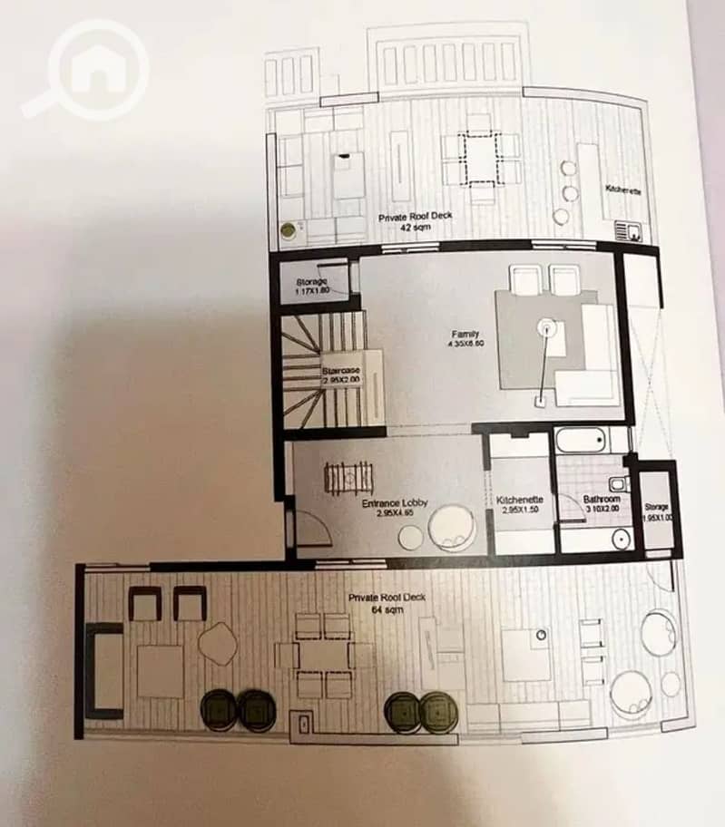 Luxury Penthouse 300m² with 100m² Roof for Sale in Sodic Eastown - Więcej