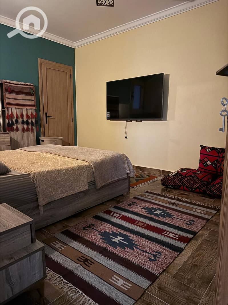 Furnished apartment for rent in Sungate, Degla Division, next to Wadi Degla ClubArea: 125 sq mConsists of 2 bedrooms, 2 bathrooms, reception, and kitc – pohled 5