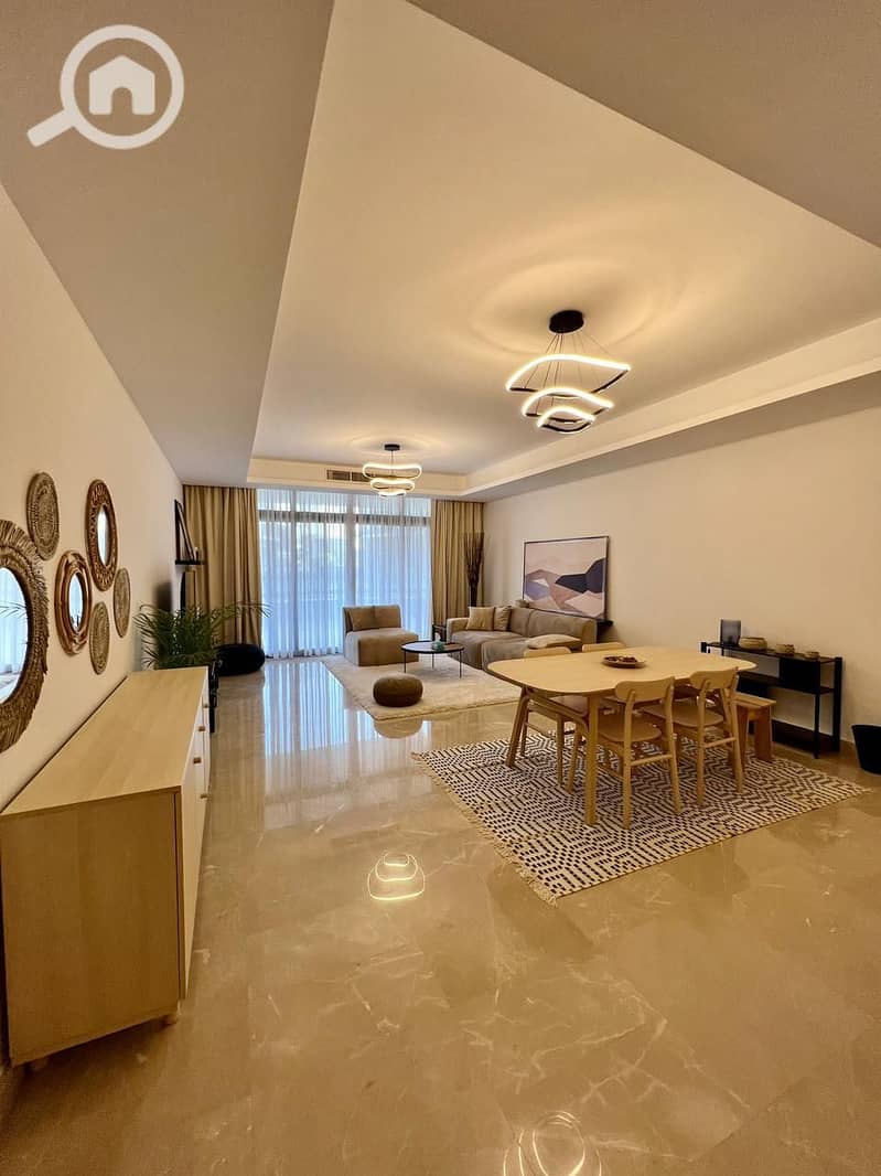 Ground-floor apartment with a garden for sale fully finished and furnished in the CFC Compound, Fifth Settlement. - Widok 2