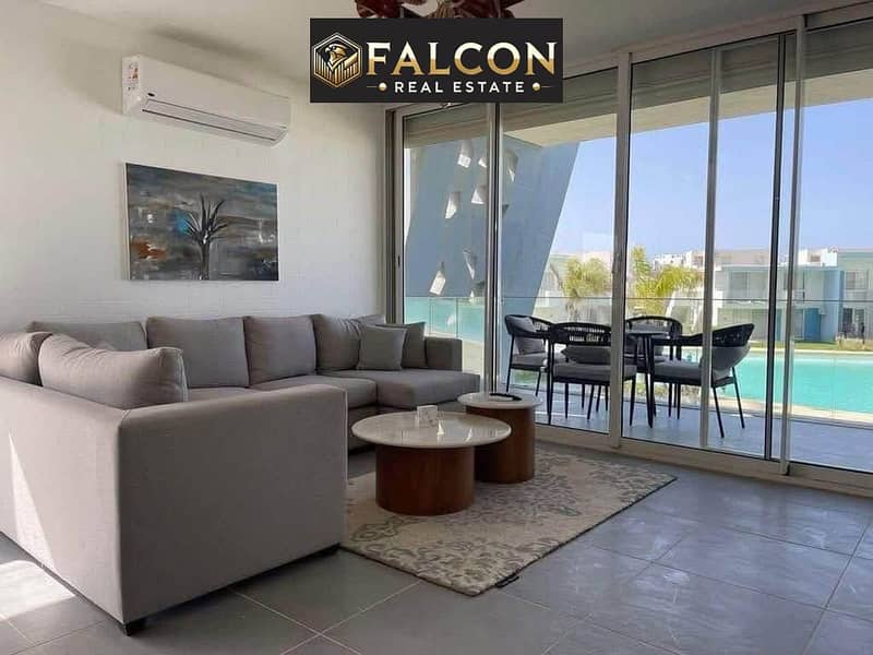 Seafront, all rooms fully finished, ready for viewing. Luxury chalet for sale in Ras El Hekma, near Fouka Bay and La Vista, Cali Coast, North Coast, - Mehr
