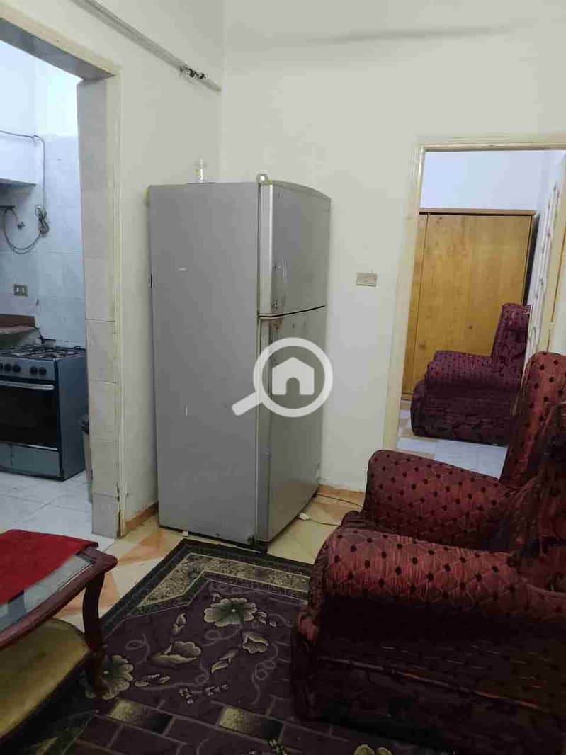 Furnished studio in Maadi near Maadi Metro and Al-Horreya Square, ground floor, room and living room, bathroom, kitchen. - Aanzicht 2