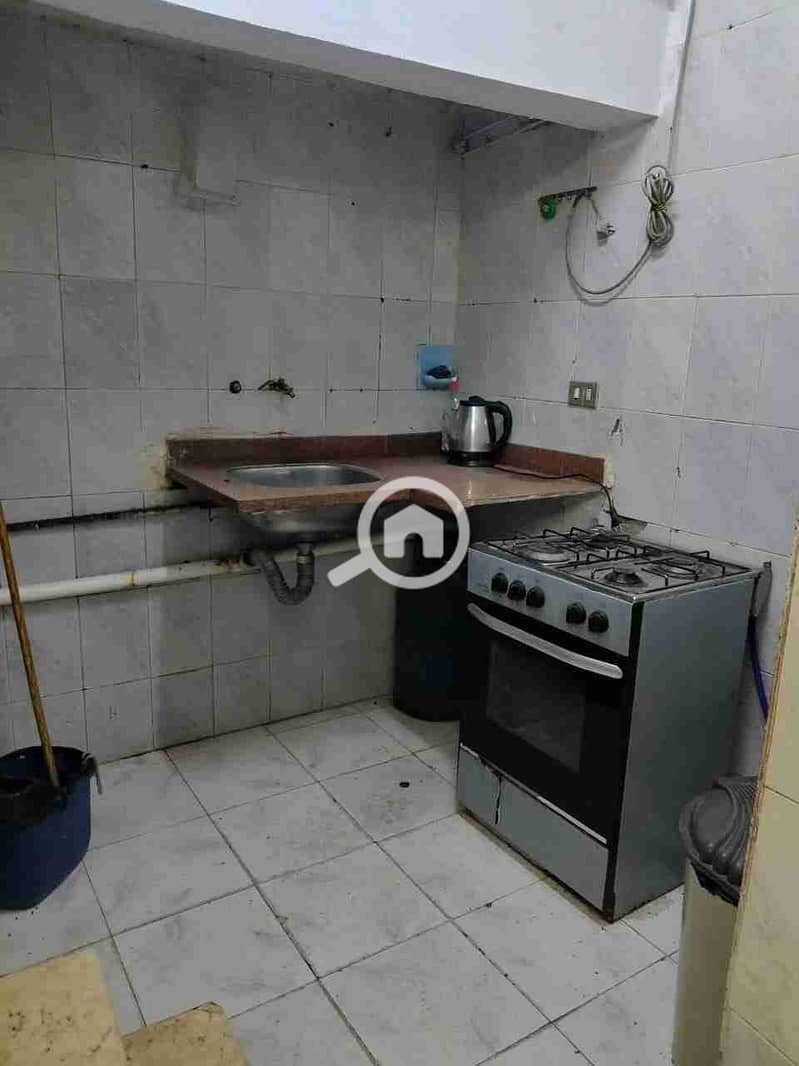 Furnished studio in Maadi near Maadi Metro and Al-Horreya Square, ground floor, room and living room, bathroom, kitchen. - Aanzicht 5
