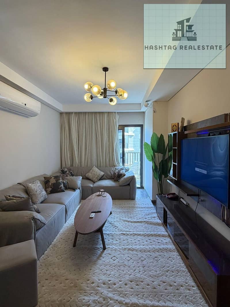 Luxury apartment for rent in Zed West Compound – Sheikh Zayed • 3 bedrooms + nanny room + 3 bathrooms • ninth floor – open view to the garden • fully furnished – pohled 4
