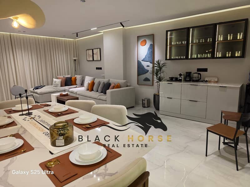 Furnished 3BR Duplex for Rent in Porto New Cairo – Hotel-Finish, Flexible Terms - Widok 4