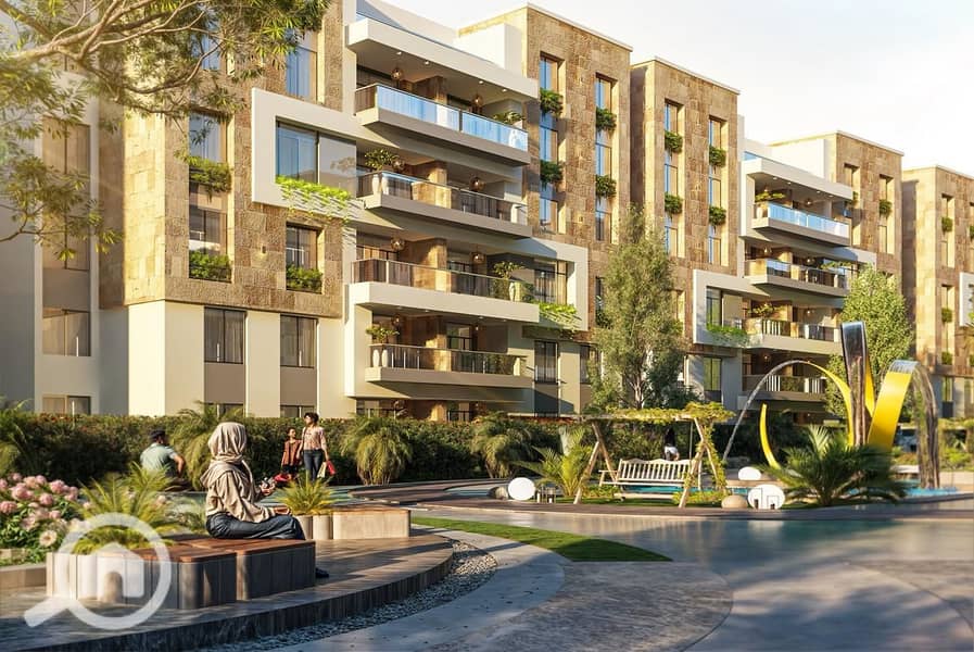 Your apartment in the heart of the Fifth Settlement with a monthly installment of 38,000, with an area of 112 square meters, two rooms, semi-finished, delivery in two years, and equal installments over 10 years. - Bild 2