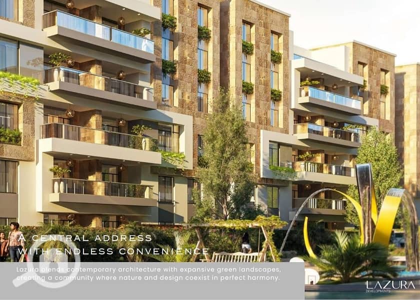 Your apartment in the heart of the Fifth Settlement with a monthly installment of 38,000, with an area of 112 square meters, two rooms, semi-finished, delivery in two years, and equal installments over 10 years. - Fler