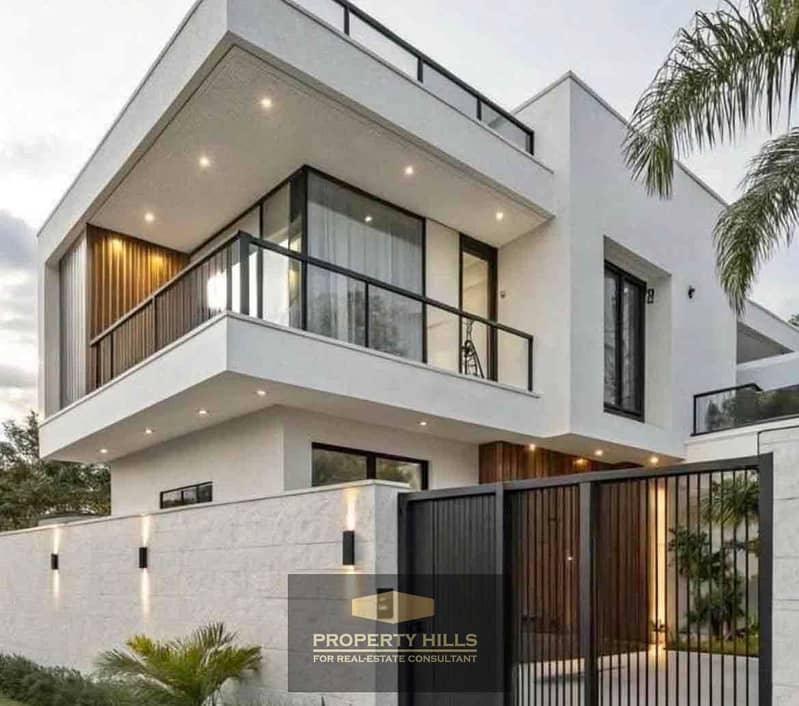 A villa ready for delivery in a few months, with a huge area of 643m and a private swimming pool in Swan Lake - Hassan Allam in Sheikh Zayed on 26th Axis directly next to First Heights, Rim Residence, and Joya, and across from Richmont and Samaa Zayed. - Widok 6