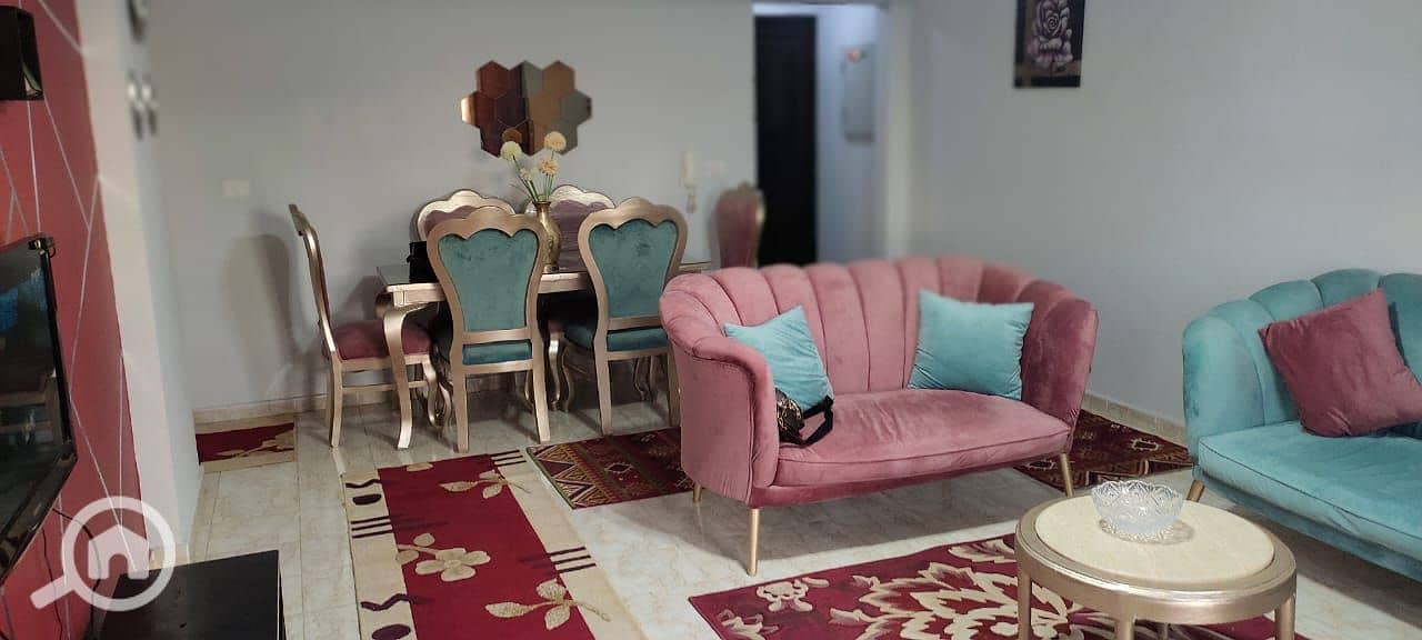 in Al-REhab Furnished apartment for rent with garden view first residence fully ACs gas available the area is 99M layout includes 2bedrooms and a bath - Widok 3