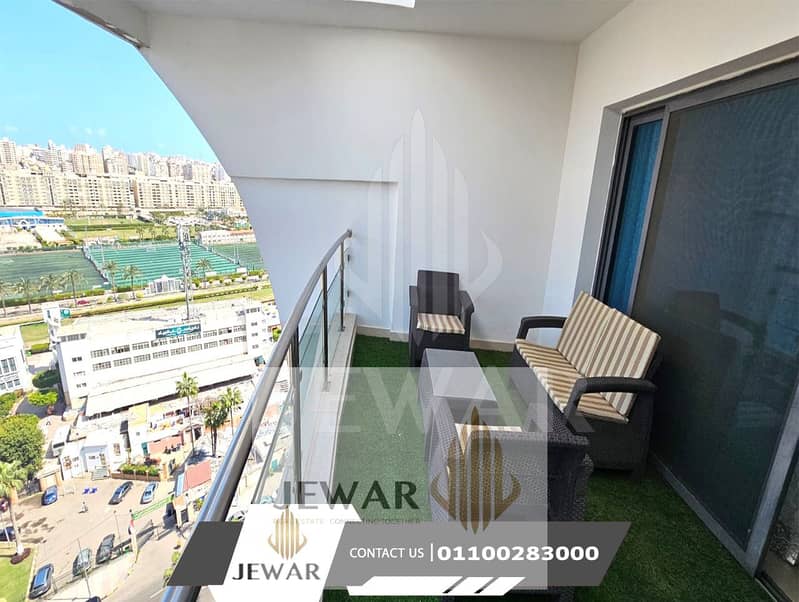 Luxury furnished apartment for rent, 240m², in Smouha, overlooking Al-Giyad Club and Smouha Club. – pohled 3