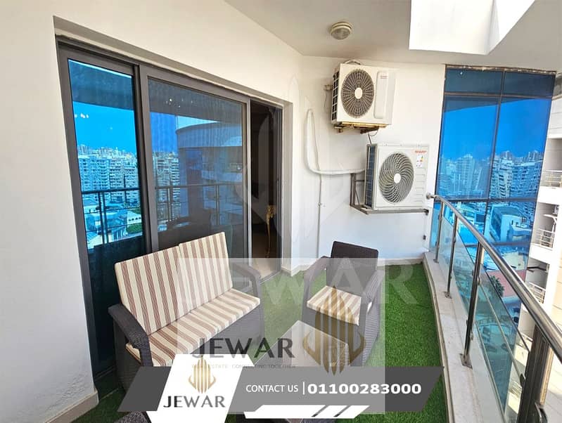 Luxury furnished apartment for rent, 240m², in Smouha, overlooking Al-Giyad Club and Smouha Club. – pohled 4