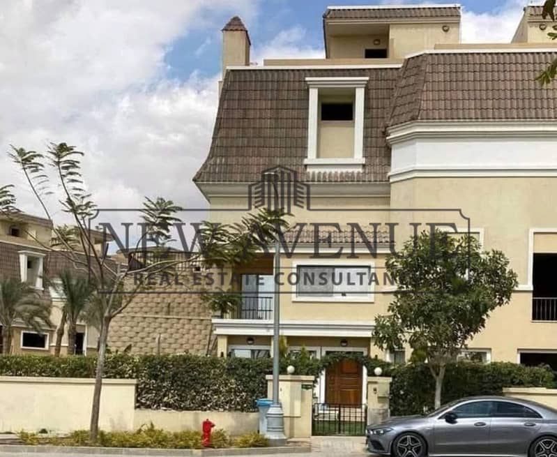 S Villa for sale in Sarai S2, 260 sqm with 140 sqm garden, villa view, ready for delivery, 4 bedrooms and remaining installments till 2029. - Ansicht 5