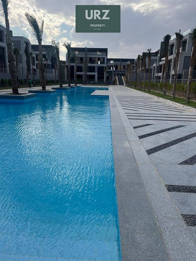 Luxurious 3-bedroom apartment for a limited period with an open view of Pool Lavista Sixth Settlement - Widok 4