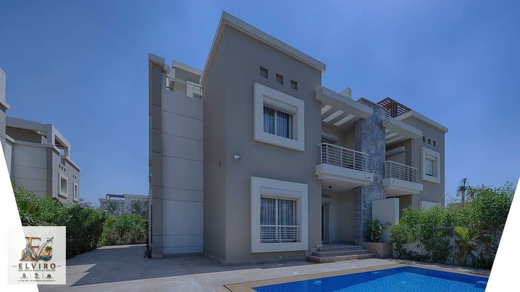 Fully Furnished Twin House For Rent In Oriana Cairo Festival City – Luxury Living With Private Pool - Widok 2