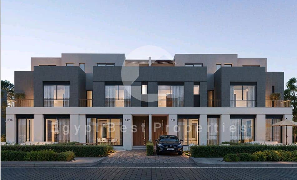 VILLA FULLY FINISHED OVER LOOKING 200,000 METERS CENTRAL PARK WITH 5% DOWN PAYMENT IN PARK CENTRAL HASSAN ALLAM IN MOSTAQBAL CITY - Widok 2