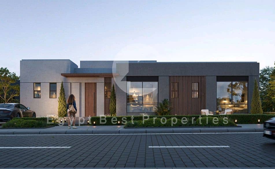 LUXERIOS ONE STORY VILLA OVER LOOKING CENTRAL FOR SALE PARK WITH 5% DOWN PAYMENT IN PARK CENTRAL BY HASSN ALLAM IN MOSTAQBAL CITY - Ansicht 2