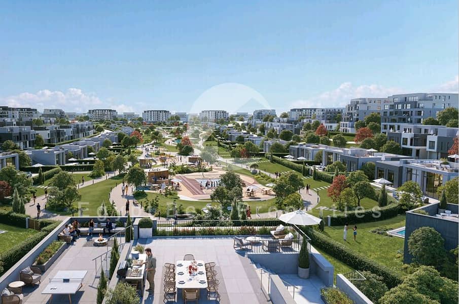 LUXERIOS ONE STORY VILLA OVER LOOKING CENTRAL FOR SALE PARK WITH 5% DOWN PAYMENT IN PARK CENTRAL BY HASSN ALLAM IN MOSTAQBAL CITY - Mehr