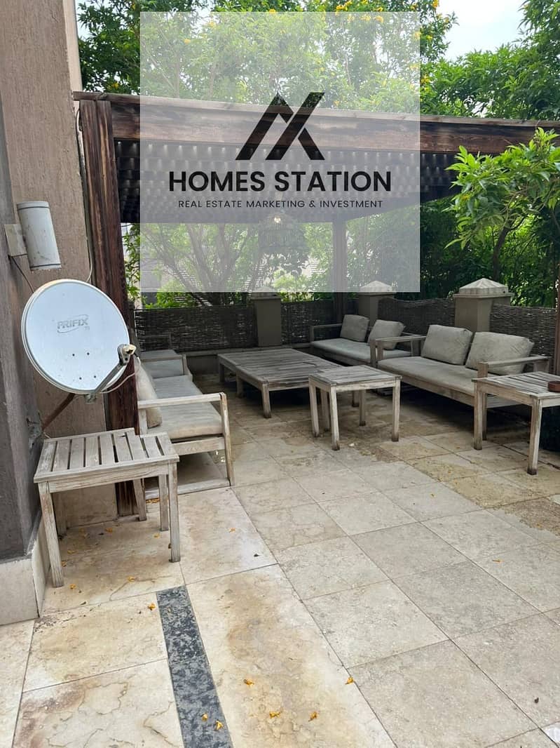 Fully Furnished Studio with Private Garden For Rent in Palm Hills - New Cairo – pohled 5