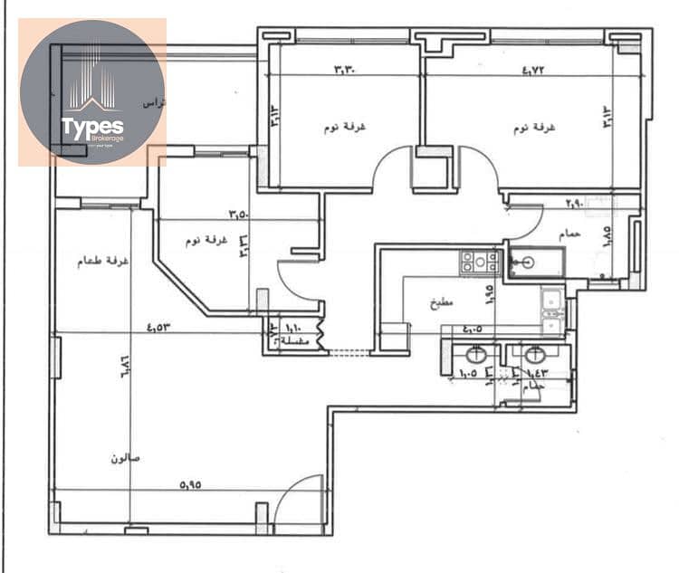 Apartment for sale in Ashgar neighborhood, 132 square meters, 3 rooms, 2 bathrooms, at the lowest price for a quick sale. - Ansicht 6