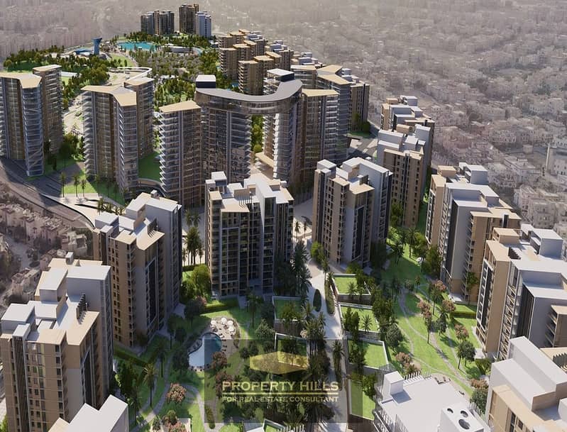 In the most distinguished compound in Sheikh Zayed, own a fully finished apartment with air conditioning in the heart of ZED Towers, Naguib Sawiris. - Ansicht 2