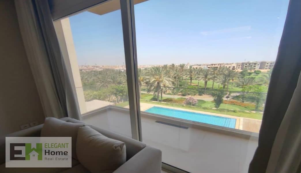 Furnished apartment Golf and pool view in katameya Dunes - Vista 6