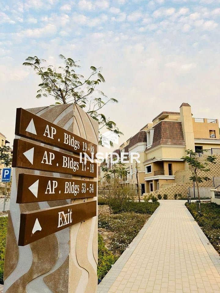 Premium townhouse with a landscape view for sale in New Cairo The Butterfly available with a 12-year installment plan. - Więcej