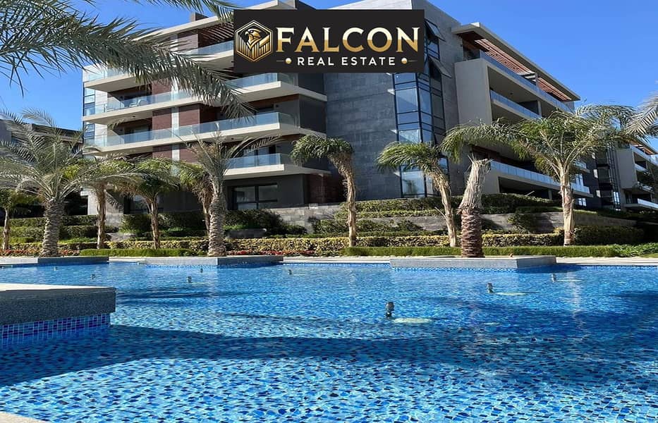 Near AUC, corner apartment with La Vista Patio, installment plan, New Cairo - Widok 5