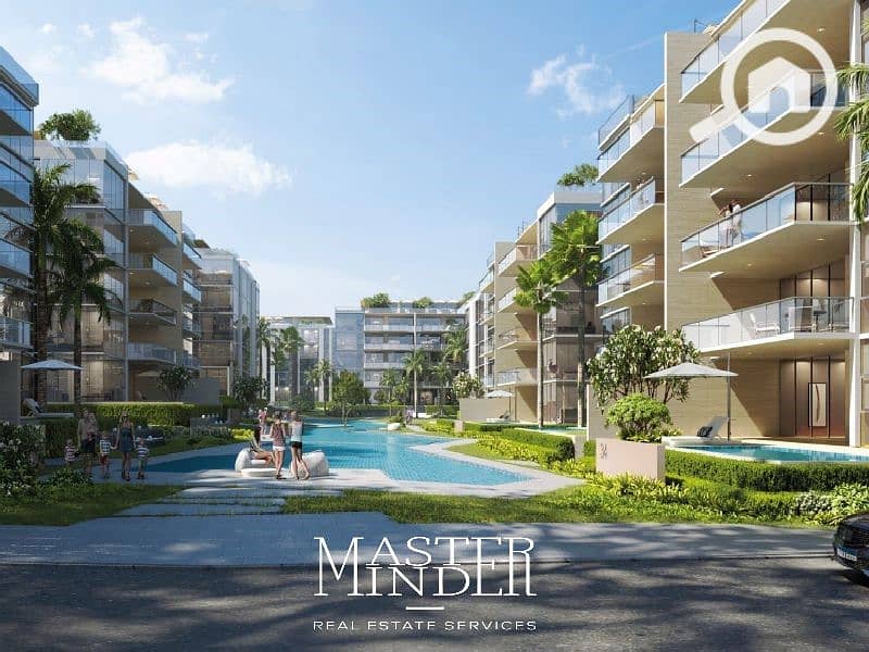 Apartment with prime location for sale in installments till 2031 in Lake View residence 2 - New Cairo - Vista 5