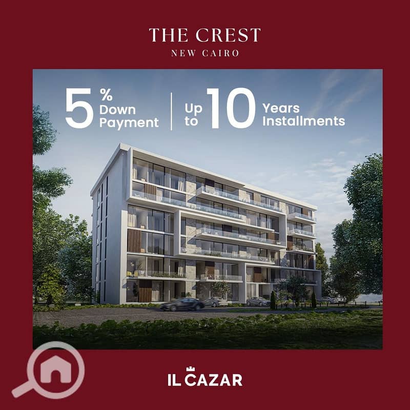 Apartment for Sale 160 sqm with 547,000 EGP Down Payment in The Crest Compound Fifth Settlement New Cairo - Bild 6