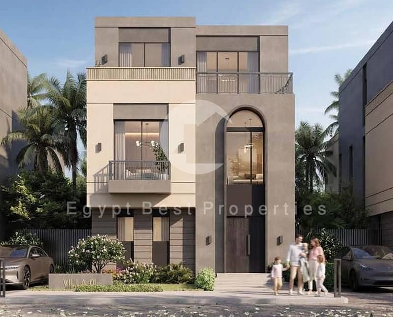 MODERN VILLA IN SAADA BOUTIQUE FOR SALE FULLLY FINISHED OVER 9 YEARS NEW CAIRO WITH SPECIAL OFFER - Więcej
